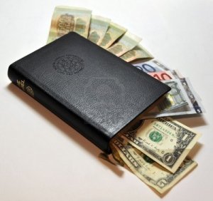 Money in a Bible